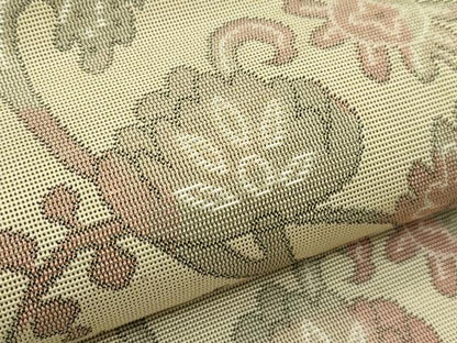 平和屋着物＊夏物　八寸名古屋帯　更紗花文　正絹　逸品　CABG7369rv