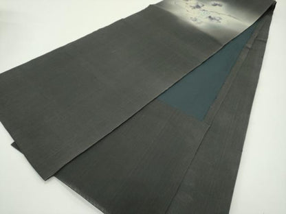 平和屋着物＊夏物　九寸開き名古屋帯　手描き　葡萄蔦の葉文　正絹　逸品　CABG7379rv