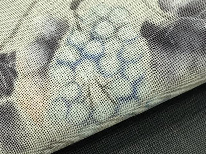 平和屋着物＊夏物　九寸開き名古屋帯　手描き　葡萄蔦の葉文　正絹　逸品　CABG7379rv