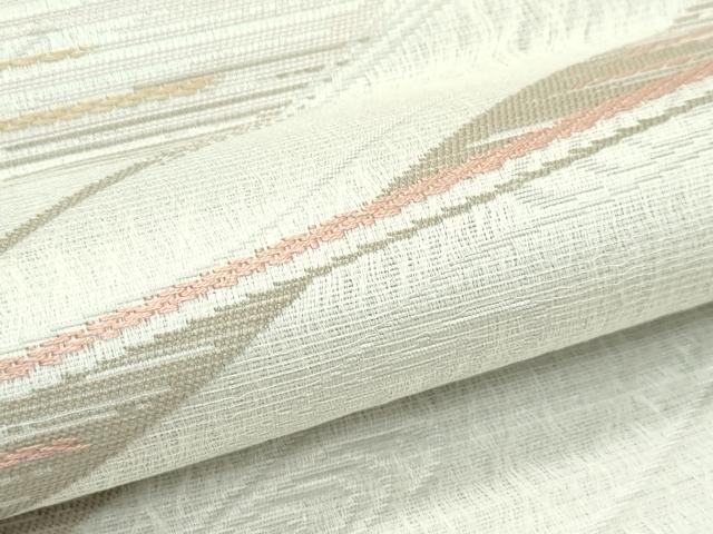 平和屋着物＊夏物　西陣　廣部商事謹製　六通柄袋帯　紗々小粋　証紙付き　正絹　逸品　未使用　CABG7389rv