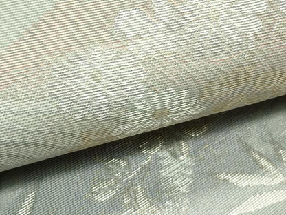 平和屋着物＊夏物 六通柄袋帯 秋草文 金銀糸 正絹 逸品 CABG7391rv