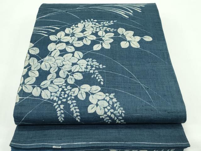 平和屋着物＊夏物 太鼓柄袋帯 作家物 萩 麻 逸品 CABG7394rv