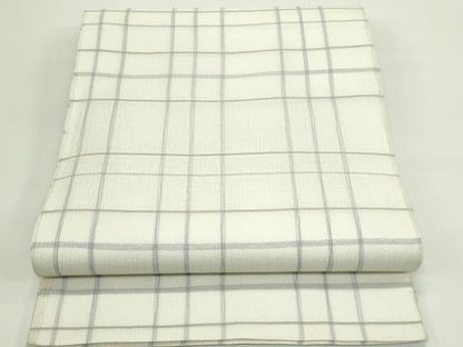 平和屋着物＊夏物 全通柄袋帯 格子柄 正絹 逸品 CABG7419rv