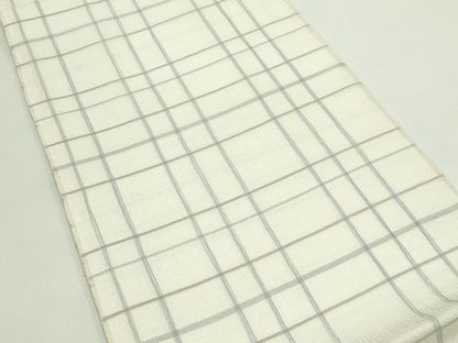 平和屋着物＊夏物 全通柄袋帯 格子柄 正絹 逸品 CABG7419rv
