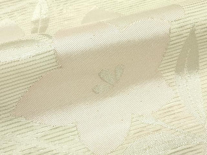平和屋着物＊夏物　九寸名古屋帯　桔梗　銀糸　正絹　逸品　CABG7437rv