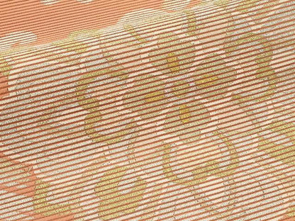 平和屋着物＊夏物　八寸名古屋帯　絽綴れ　正倉院立波文　金銀彩　正絹　逸品　CABG7441rv