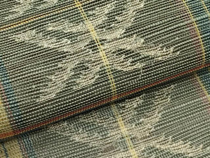平和屋着物＊夏物　1854年創業　帯屋捨松　八寸名古屋帯　絣文様　正絹　逸品　未使用　CABG7443rv