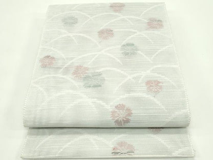 平和屋着物＊夏物　八寸名古屋帯　撫子　芝草文　CABG7445rv