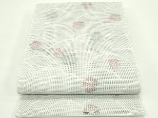 平和屋着物＊夏物　八寸名古屋帯　撫子　芝草文　CABG7445rv