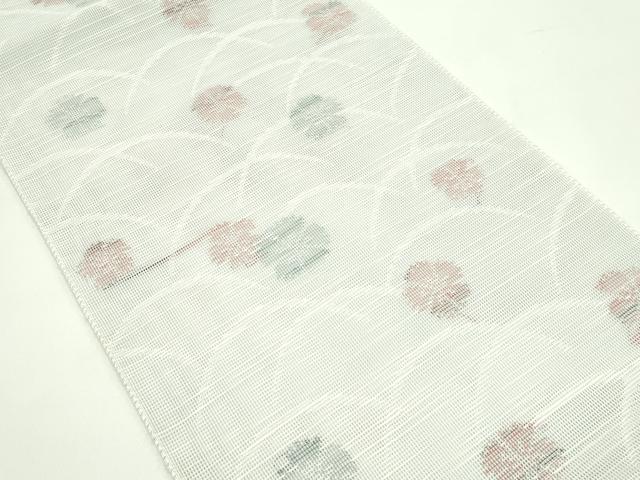 平和屋着物＊夏物　八寸名古屋帯　撫子　芝草文　CABG7445rv