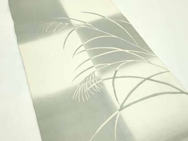 平和屋着物＊夏物 太鼓柄袋帯 すすき 金彩 正絹 逸品 CABG7446rv