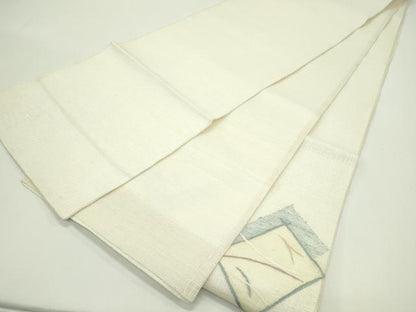 平和屋着物＊夏物 太鼓柄袋帯 すくい織 菱文様 正絹 逸品 CABG7448rv