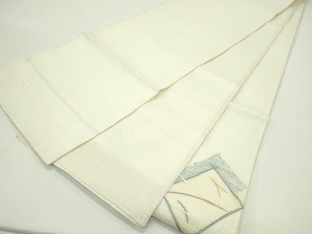 平和屋着物＊夏物 太鼓柄袋帯 すくい織 菱文様 正絹 逸品 CABG7448rv