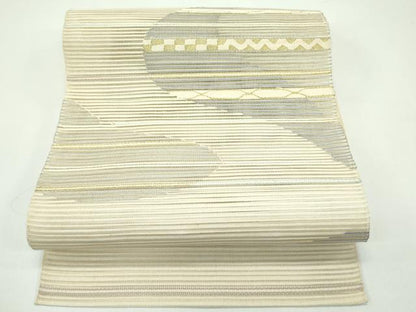 平和屋着物＊夏物　つけ帯　絽綴れ　霞文　金銀糸　正絹　逸品　CABG7460rv
