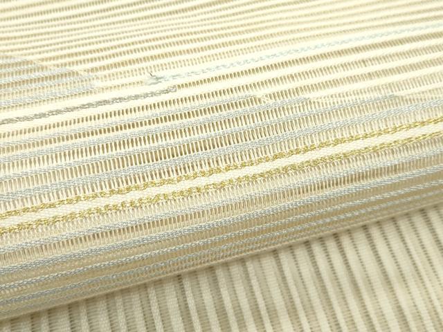 平和屋着物＊夏物　つけ帯　絽綴れ　霞文　金銀糸　正絹　逸品　CABG7460rv