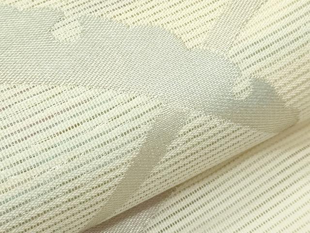 平和屋着物＊夏物 六通柄袋帯 雪芝文 銀糸 正絹 逸品 CABG7471rv