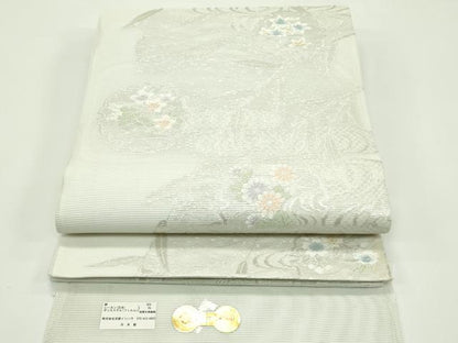 平和屋着物＊夏物 西陣 京都イシハラ謹製 六通柄袋帯 みなも 唐織 金銀糸 証紙付き 正絹 逸品 未使用 CABG7472rv