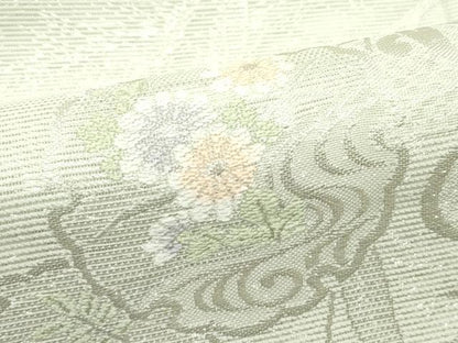 平和屋着物＊夏物 西陣 京都イシハラ謹製 六通柄袋帯 みなも 唐織 金銀糸 証紙付き 正絹 逸品 未使用 CABG7472rv