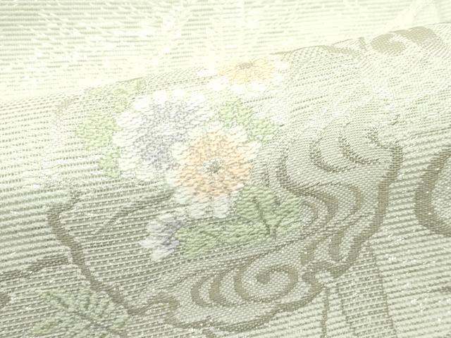 平和屋着物＊夏物 西陣 京都イシハラ謹製 六通柄袋帯 みなも 唐織 金銀糸 証紙付き 正絹 逸品 未使用 CABG7472rv
