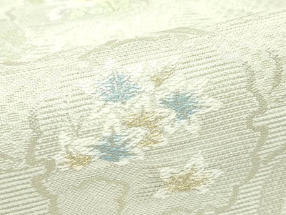 平和屋着物＊夏物 西陣 京都イシハラ謹製 六通柄袋帯 みなも 唐織 金銀糸 証紙付き 正絹 逸品 未使用 CABG7472rv