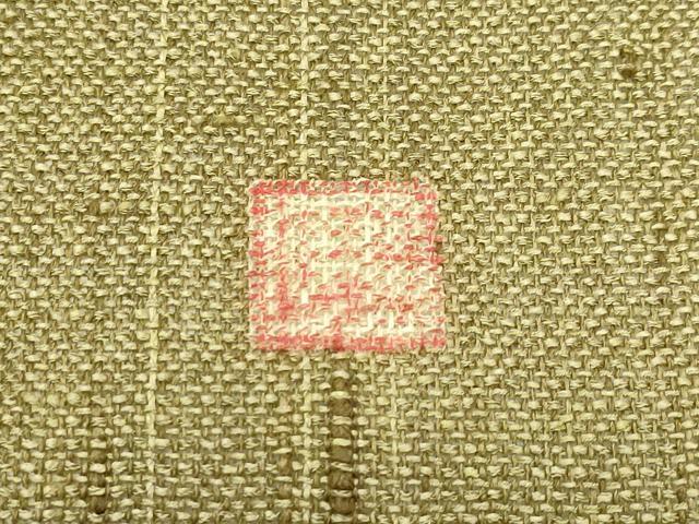平和屋着物＊夏物 太鼓柄袋帯 作家物 手描き 紬地 草花文 正絹 逸品 CABG7474rv