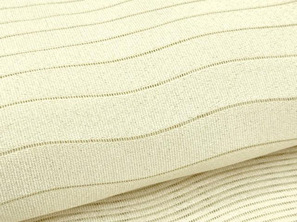 平和屋着物＊夏物　八寸名古屋帯　絽綴れ　よろけ縞　銀糸　正絹　逸品　CABG7477rv
