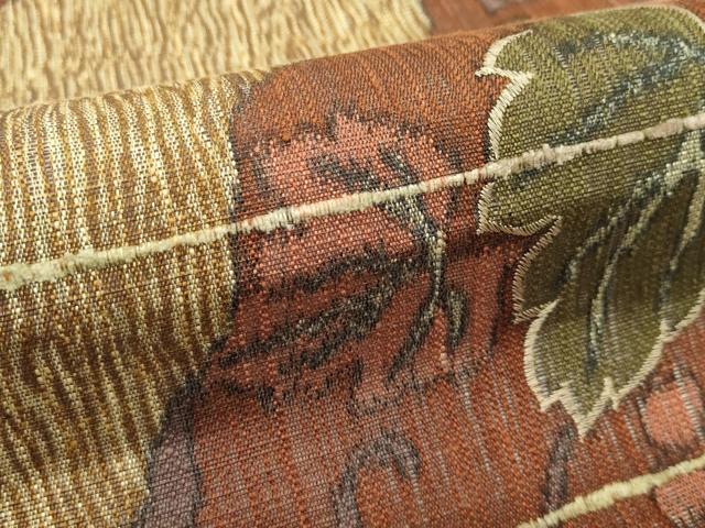 平和屋着物＊夏物 全通柄袋帯 蔦の葉文様 やまと誂製 正絹 逸品 未使用 CABG7489rv