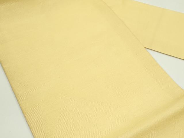 平和屋着物＊夏物　九寸名古屋帯　笹竹文　卵色　正絹　逸品　CABG7496rv