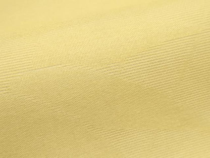 平和屋着物＊夏物　九寸名古屋帯　笹竹文　卵色　正絹　逸品　CABG7496rv