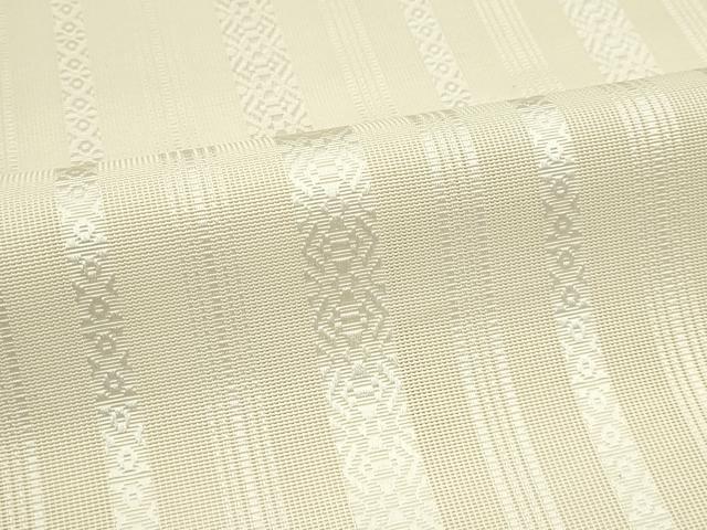平和屋着物＊夏物　本場筑前博多織　八寸名古屋帯　紗献上　鳥の子色　正絹　逸品　CABG7501rv