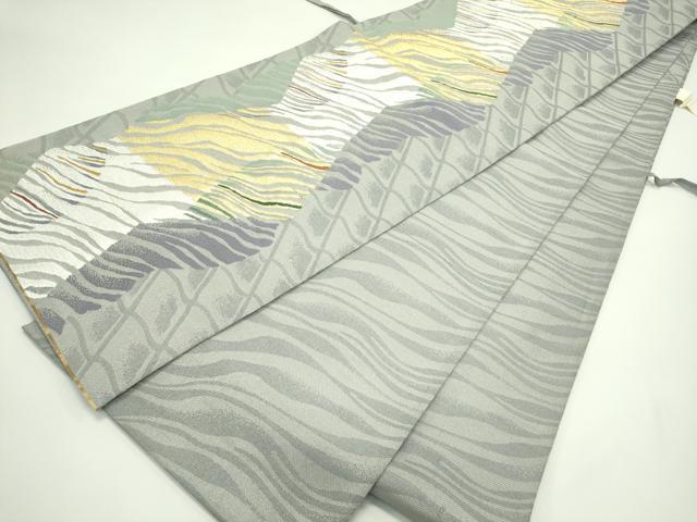 平和屋着物＊夏物 六通柄袋帯 流水文 金銀糸 正絹 逸品 CABG7511rv