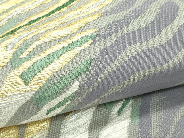 平和屋着物＊夏物 六通柄袋帯 流水文 金銀糸 正絹 逸品 CABG7511rv