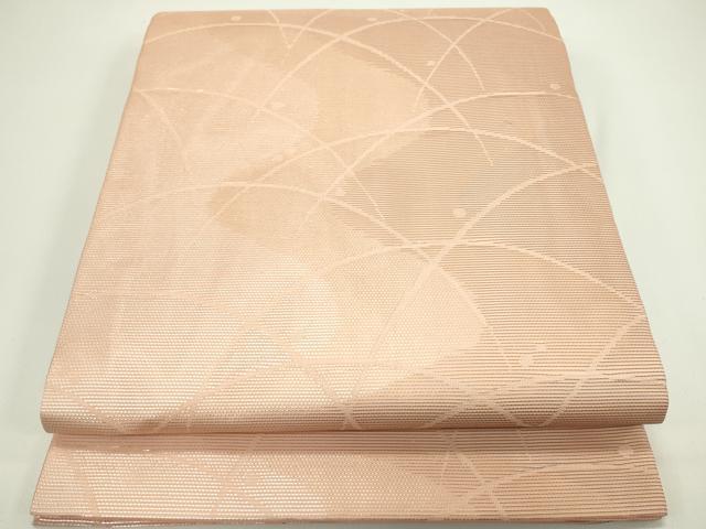 平和屋着物＊夏物　九寸開き名古屋帯　露芝文　金銀糸　正絹　逸品　未使用　CABG7516rv