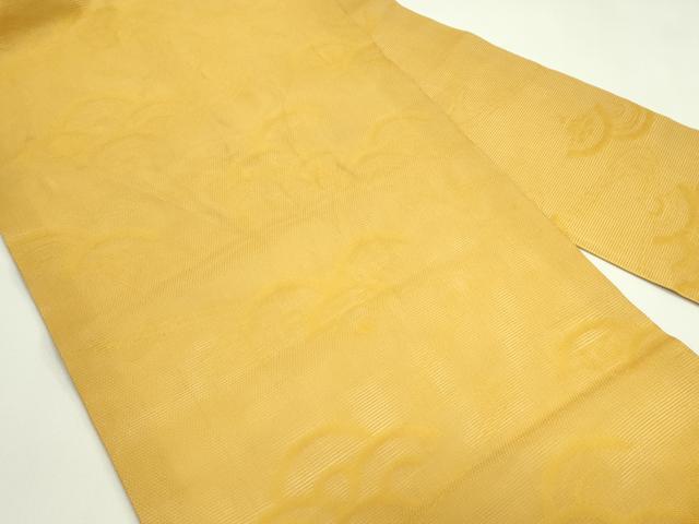 平和屋着物＊夏物　九寸名古屋帯　青海波　柑子色　正絹　逸品　CABG7520rv