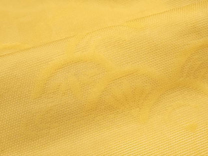 平和屋着物＊夏物　九寸名古屋帯　青海波　柑子色　正絹　逸品　CABG7520rv
