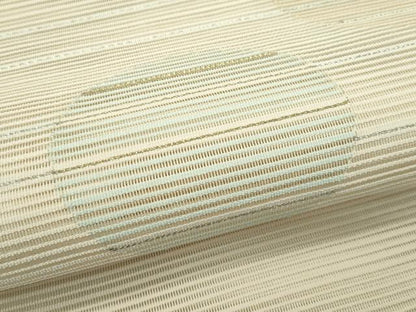 平和屋着物＊夏物　八寸名古屋帯　絽綴れ　横段丸文　金銀糸　正絹　逸品　CABG7528rv