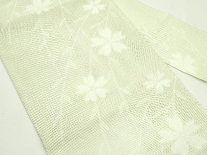 平和屋着物＊夏物　八寸名古屋帯　枝花文　CABG7531rv