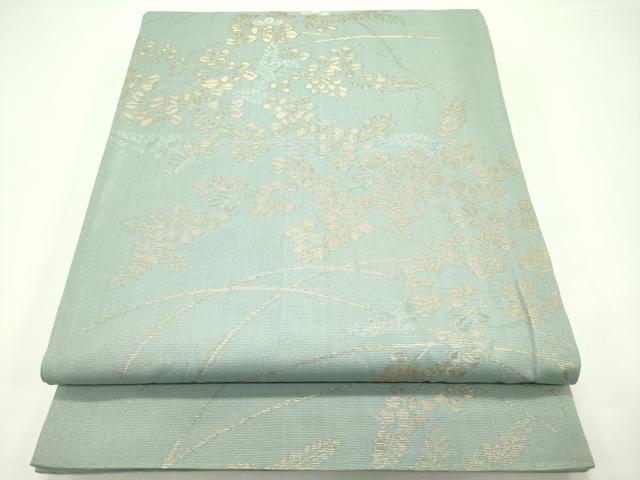 平和屋着物＊夏物 六通柄袋帯 萩 金糸 正絹 逸品 CABG7538rv