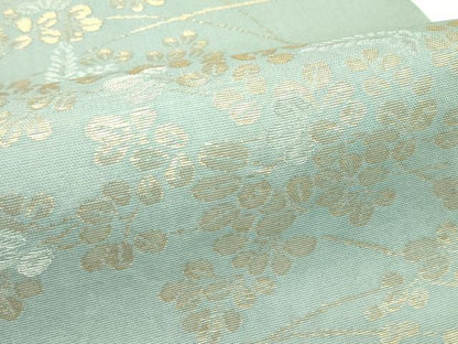 平和屋着物＊夏物 六通柄袋帯 萩 金糸 正絹 逸品 CABG7538rv