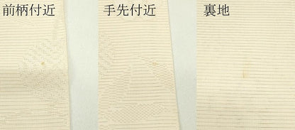 平和屋着物＊夏物 六通柄袋帯 草花文 銀糸 正絹 逸品 CABG7542rv