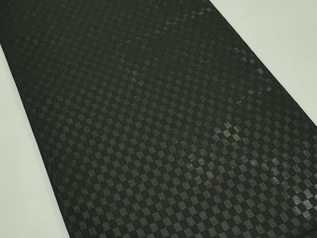 平和屋着物＊夏物 太鼓柄袋帯 市松文様 金銀糸 正絹 逸品 CABG7544rv