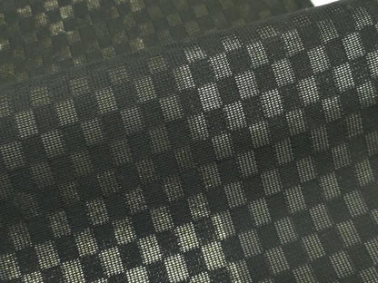 平和屋着物＊夏物 太鼓柄袋帯 市松文様 金銀糸 正絹 逸品 CABG7544rv