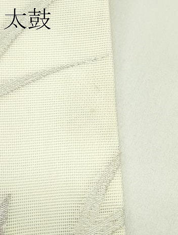 平和屋着物＊夏物　九寸名古屋帯　菊　銀糸　正絹　逸品　CABG7546rv