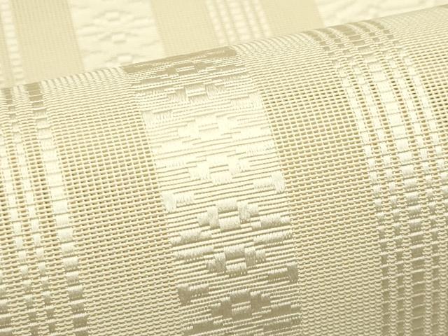 平和屋着物＊夏物　本場筑前博多織　八寸名古屋帯　紗献上　丁子色　正絹　逸品　未使用　CABG7551rv
