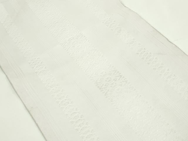 平和屋着物＊夏物　博多織　八寸名古屋帯　紗献上　灰桜色　CABG7554rv