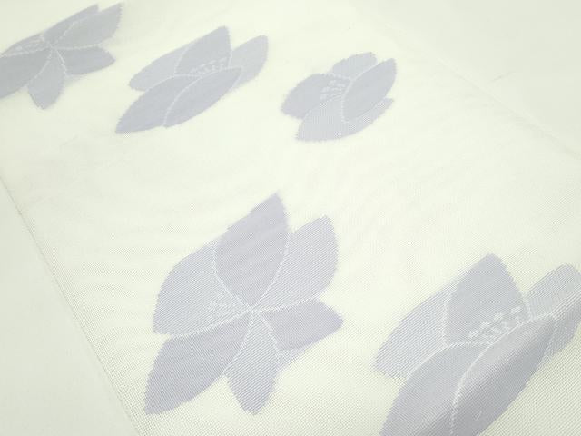 平和屋着物＊夏物　八寸名古屋帯　舞花文　未使用　CABG7564rv