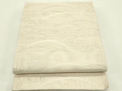 平和屋着物＊夏物 六通柄袋帯 光琳水 露芝文 銀糸 正絹 逸品 CABG7569rv