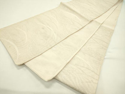 平和屋着物＊夏物 六通柄袋帯 光琳水 露芝文 銀糸 正絹 逸品 CABG7569rv