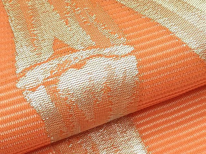 平和屋着物＊夏物　九寸名古屋帯　竹並び　金銀糸　正絹　逸品　未使用　CABG7572rv