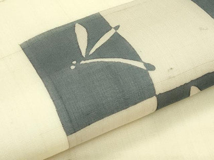 平和屋着物＊夏物　九寸名古屋帯　ろうけつ染め　トンボ　正絹　逸品　CABG7576rv